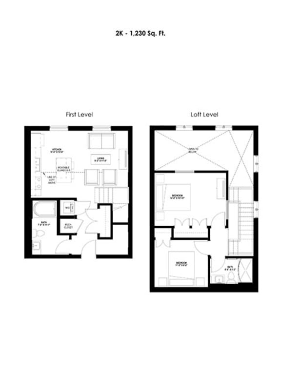 Floor Plans of Millworks Lofts in Minneapolis, MN